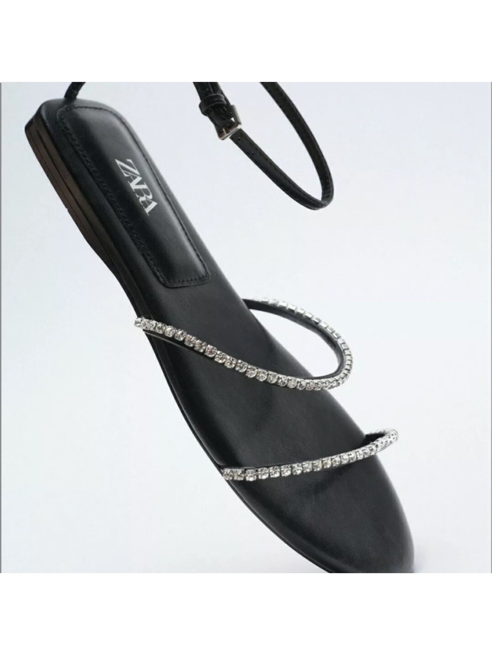 Zara Rhinestone Sandals - Picture 6 of 7